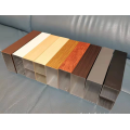 Color wood aluminum square tube